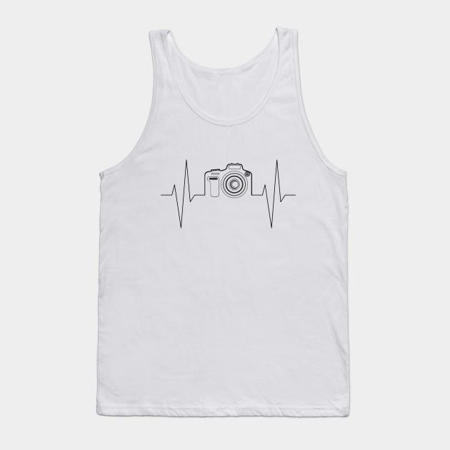 Camera heartbeat t-shirt Tank Top by RedYolk